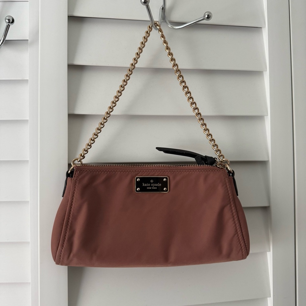 Kate Spade Dusty pink bag with Gold Chain